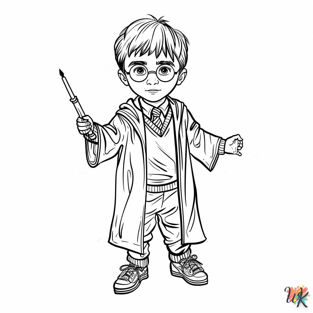 image de coloriage Harry Potter  pour enfant