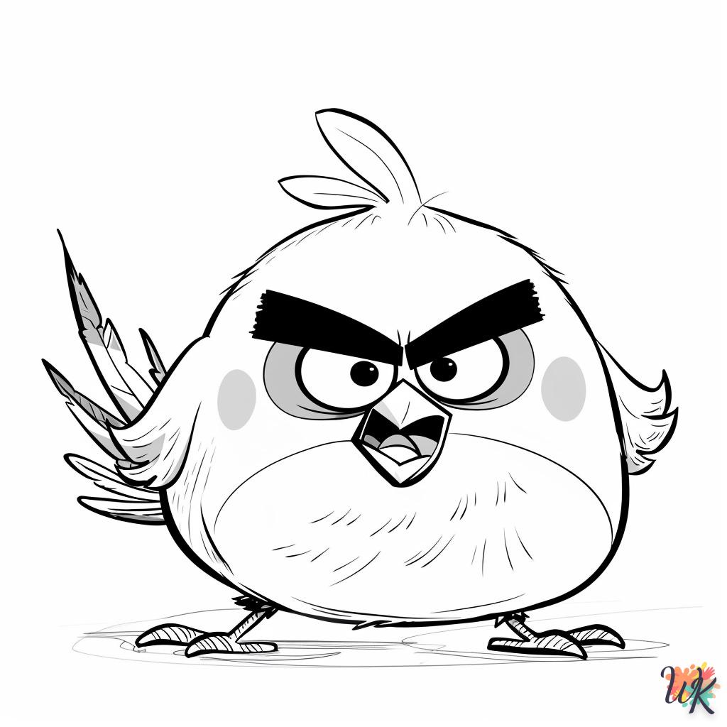 coloriage Angry Birds  et dessin a imprimer