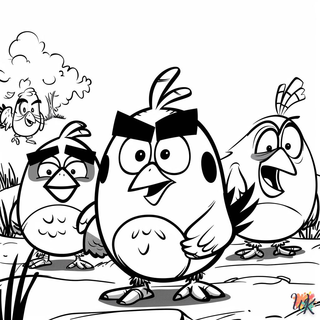 coloriage Angry Birds  a dessiner et imprimer