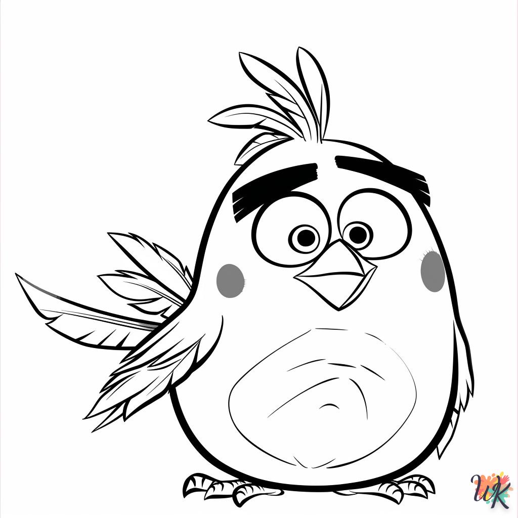 coloriage Angry Birds  pour primaire 1