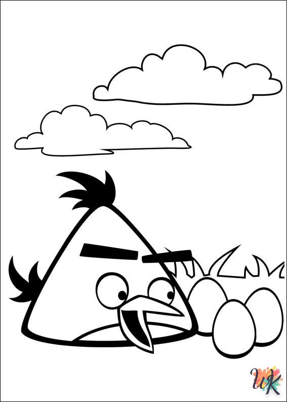 coloriage Angry Birds  pour enfant à imprimer