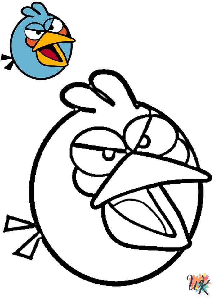coloriage Angry Birds  et decoupage a imprimer gratuit