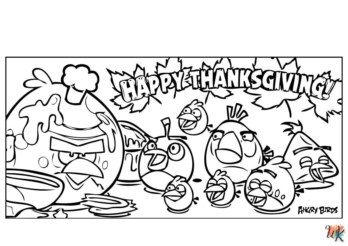 coloriage Angry Birds  pour enfant a imprimer