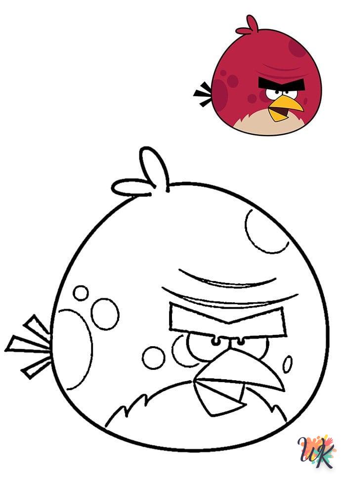 coloriage Angry Birds  de pour enfants