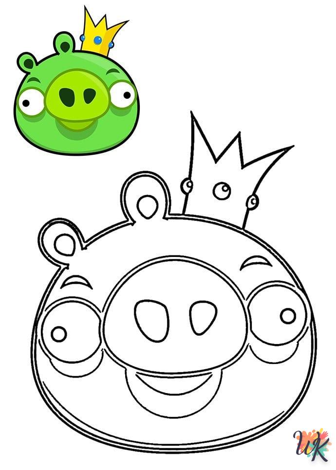 coloriage Angry Birds  à imprimer pdf gratuit