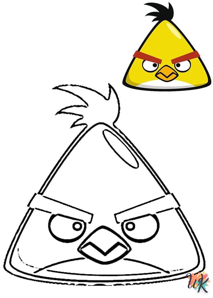 coloriage Angry Birds  à imprimer pour enfant de 4 ans 1