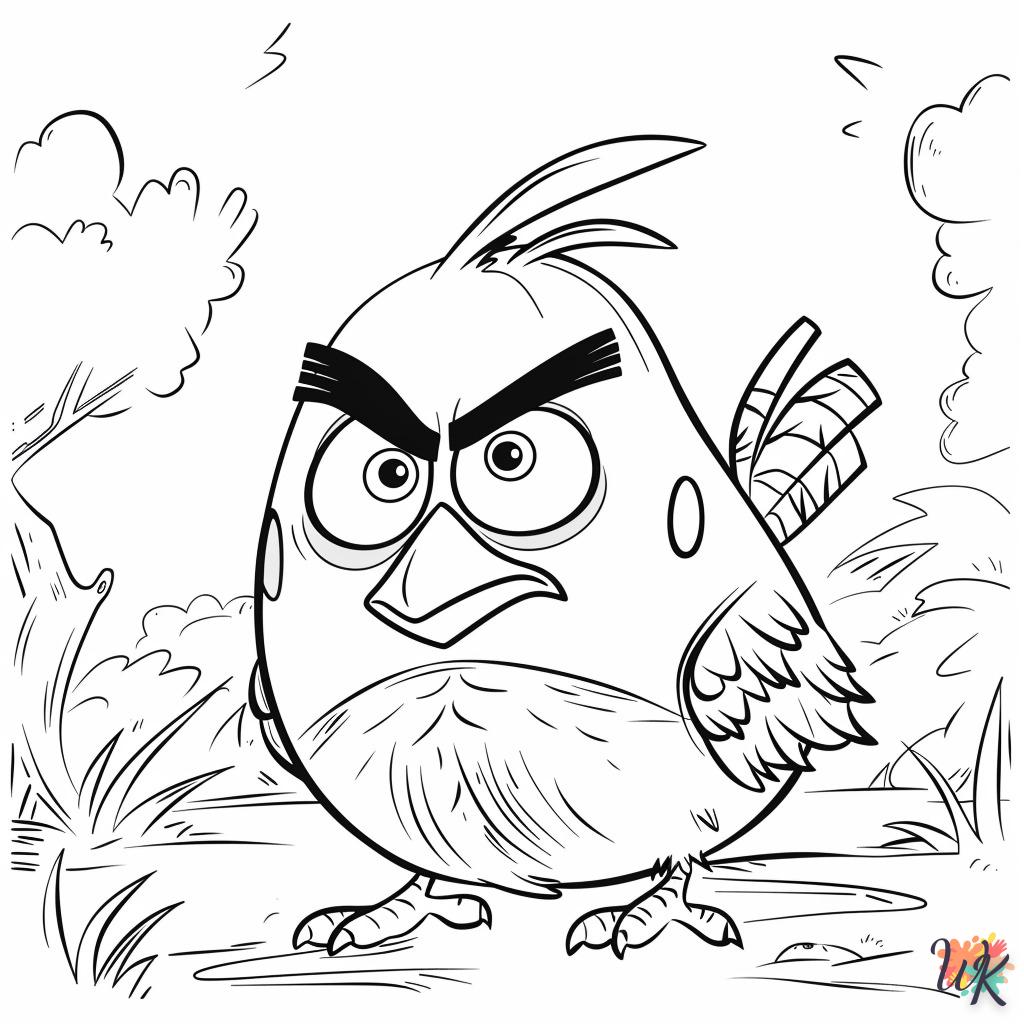 coloriage Angry Birds  gratuit à imprimer