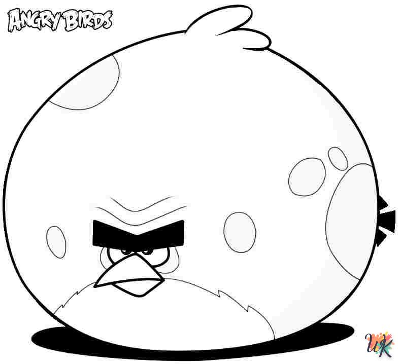 coloriage Angry Birds  enfant 4 ans a imprimer 1