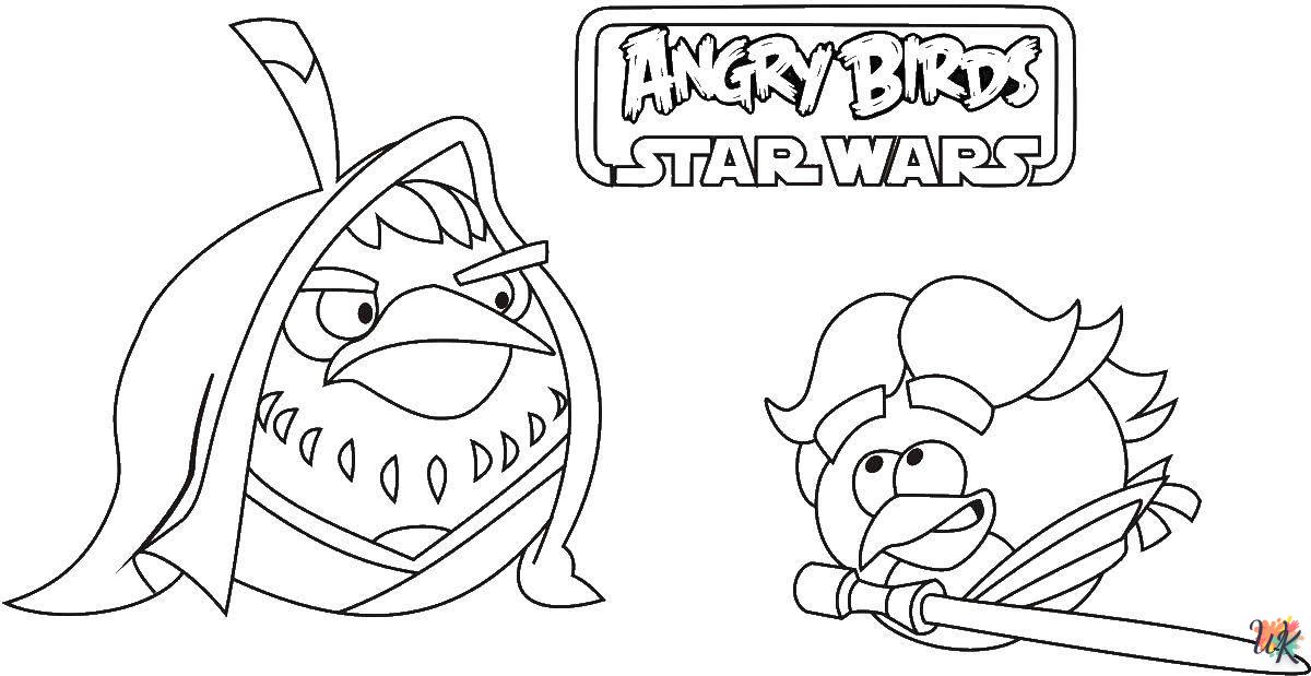 coloriage Angry Birds  pour enfants a imprimer gratuit