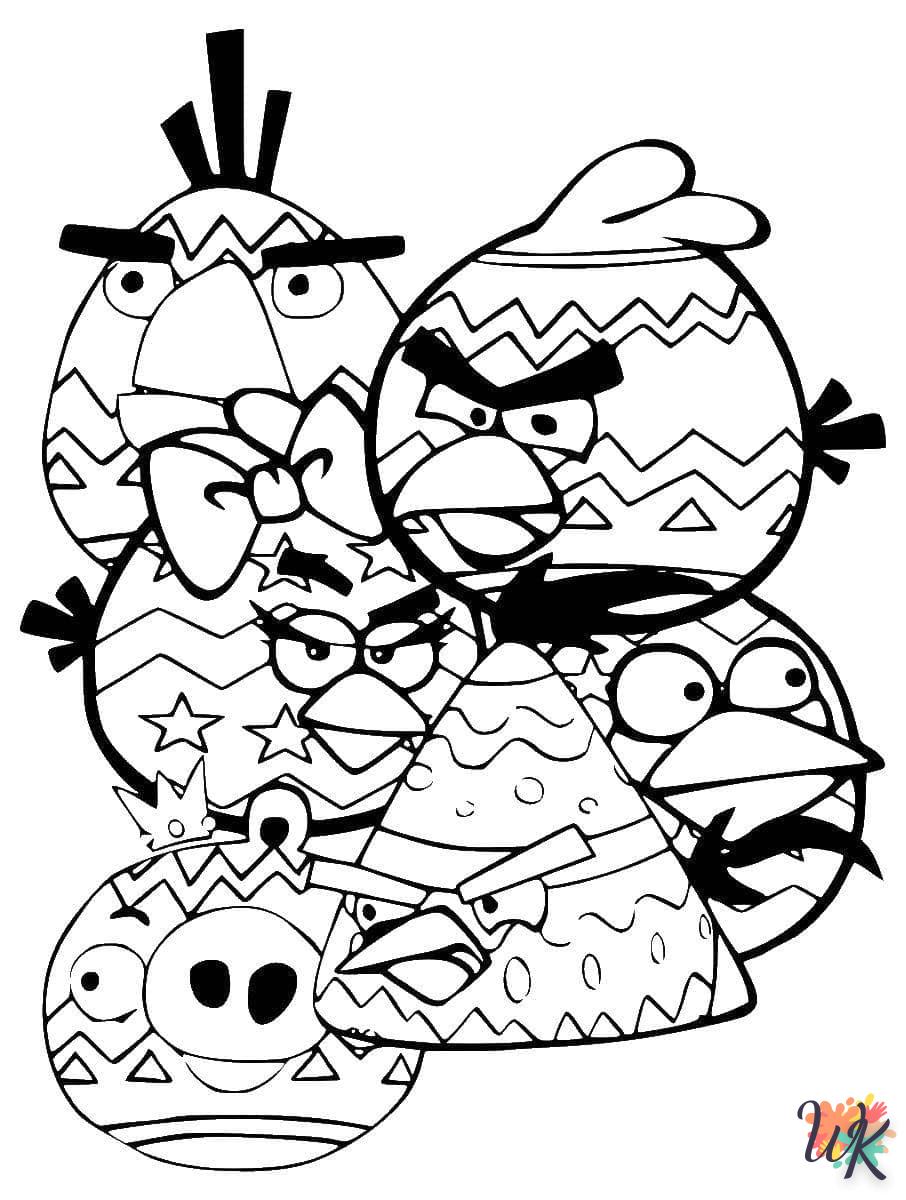 coloriage Angry Birds  pour enfants a imprimer gratuit 1