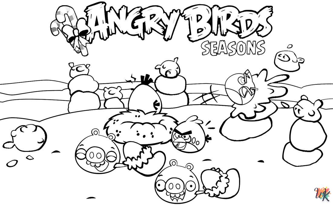 coloriage Angry Birds  en ligne avengers gratuit 1