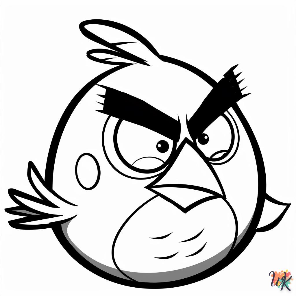 coloriage Angry Birds  à imprimer a4