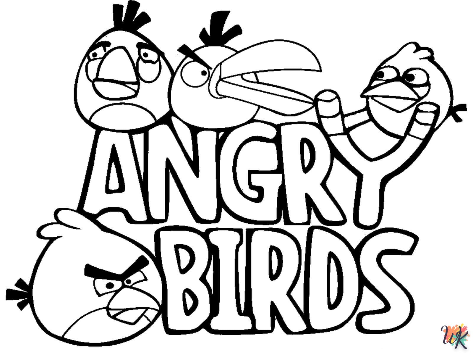 coloriage Angry Birds  à imprimer pdf