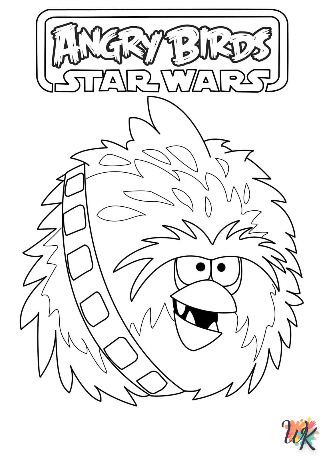 coloriage Angry Birds  animaux enfant a imprimer 1