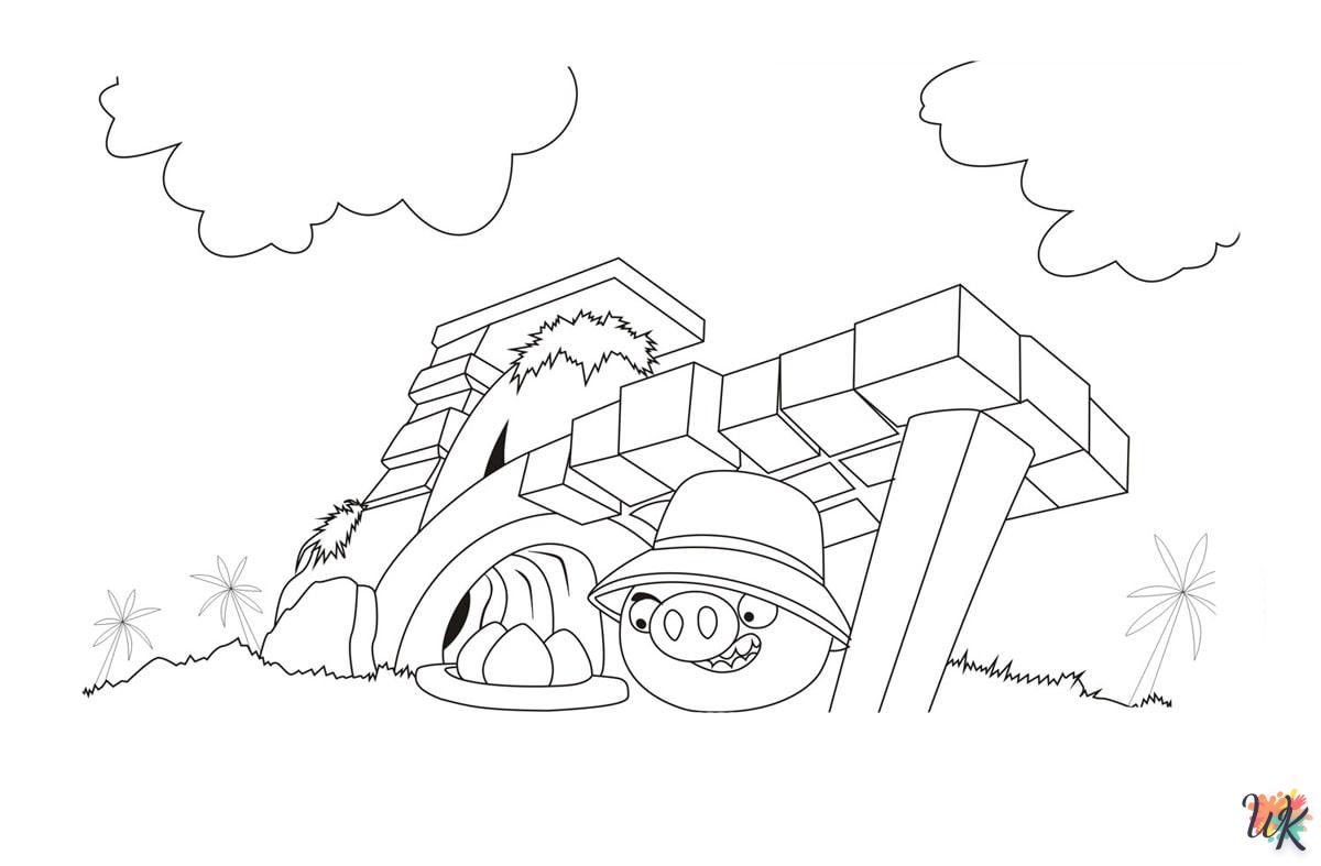 imprimer coloriage Angry Birds