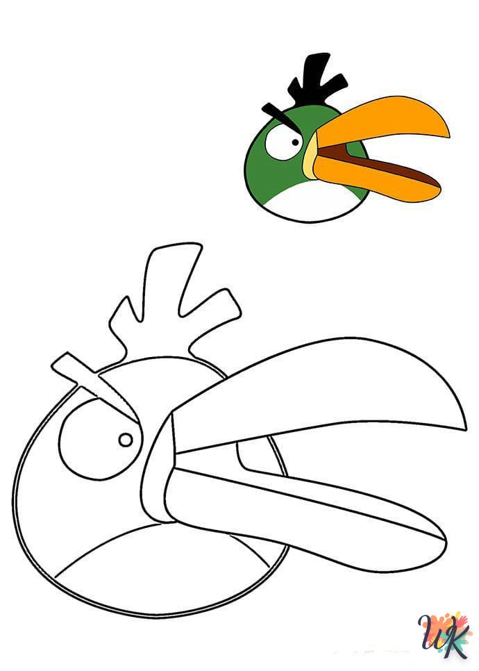 coloriage Angry Birds  à imprimer a4 1