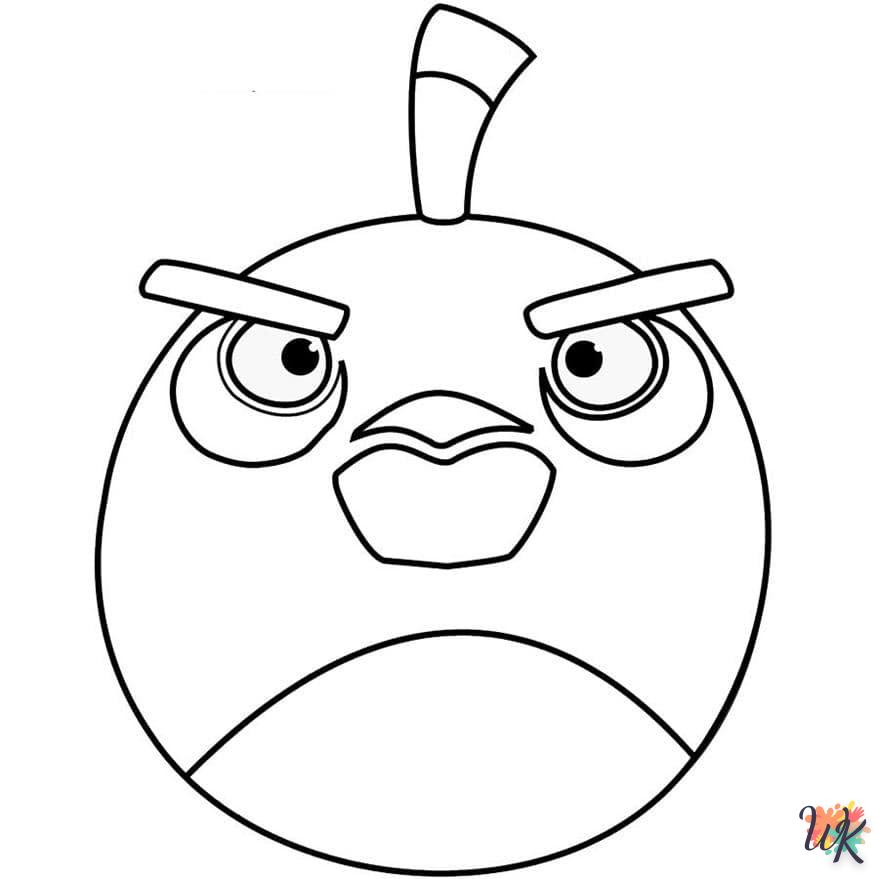 coloriage Angry Birds  bebe à imprimer gratuit