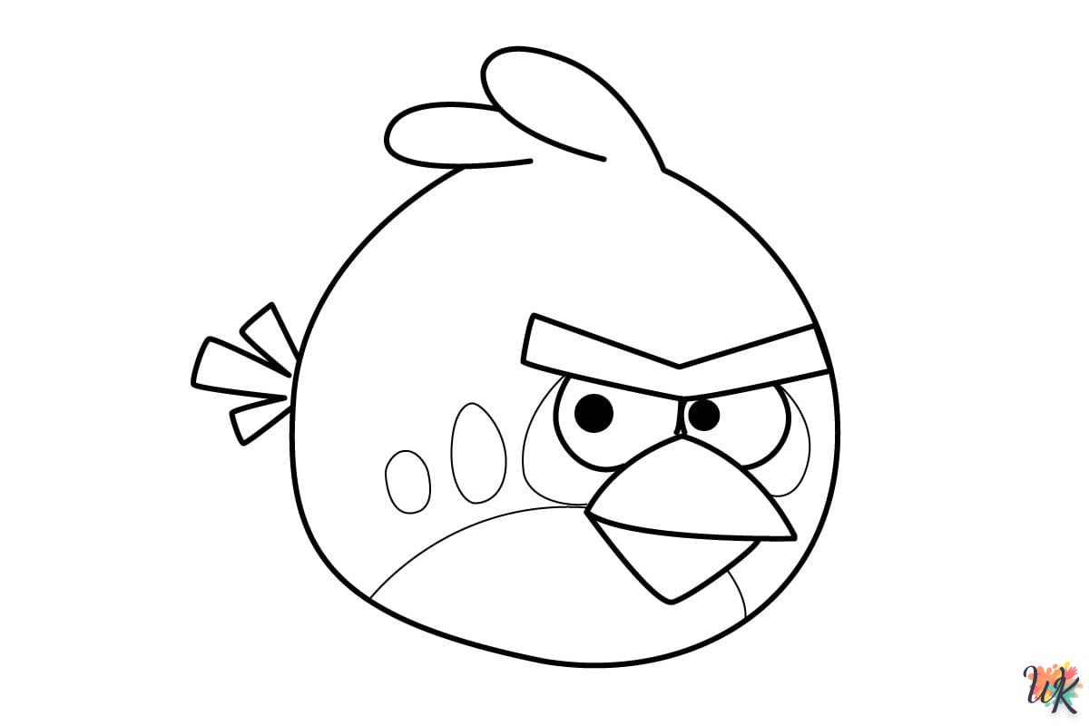 coloriage Angry Birds  pour enfants a imprimer gratuit
