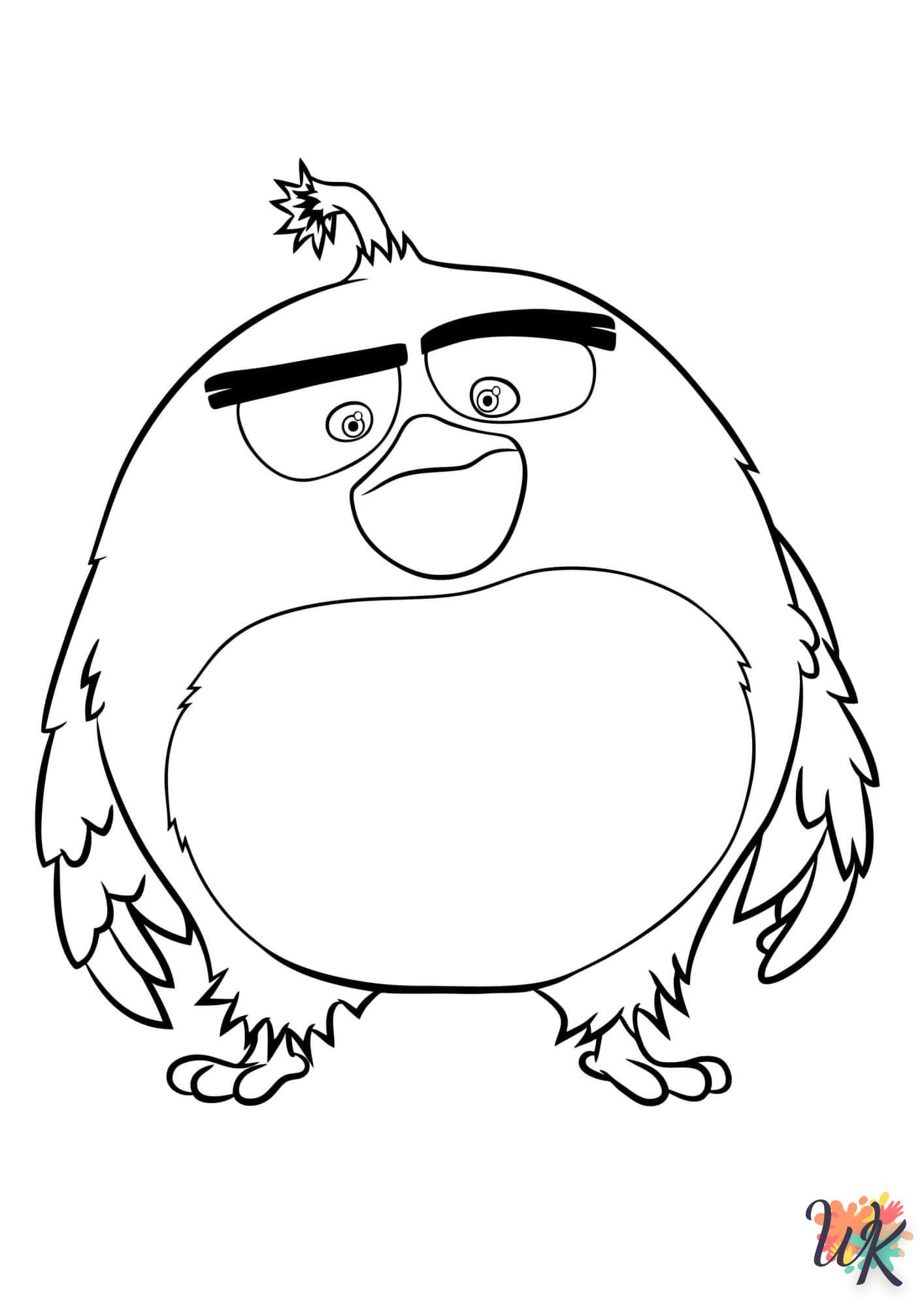 coloriage Angry Birds  de pour enfants 1
