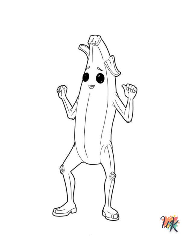 coloriage Fortnite Banane  a dessiner en ligne