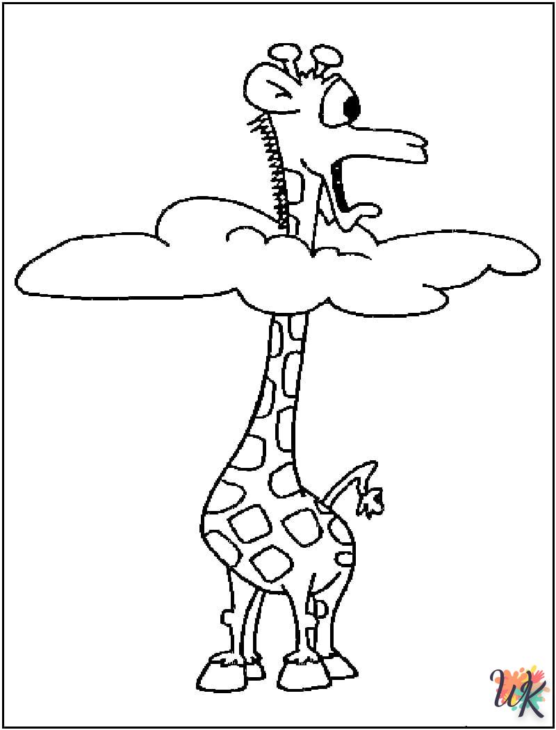coloriage Girafe  a imprimer enfant 6 ans 1