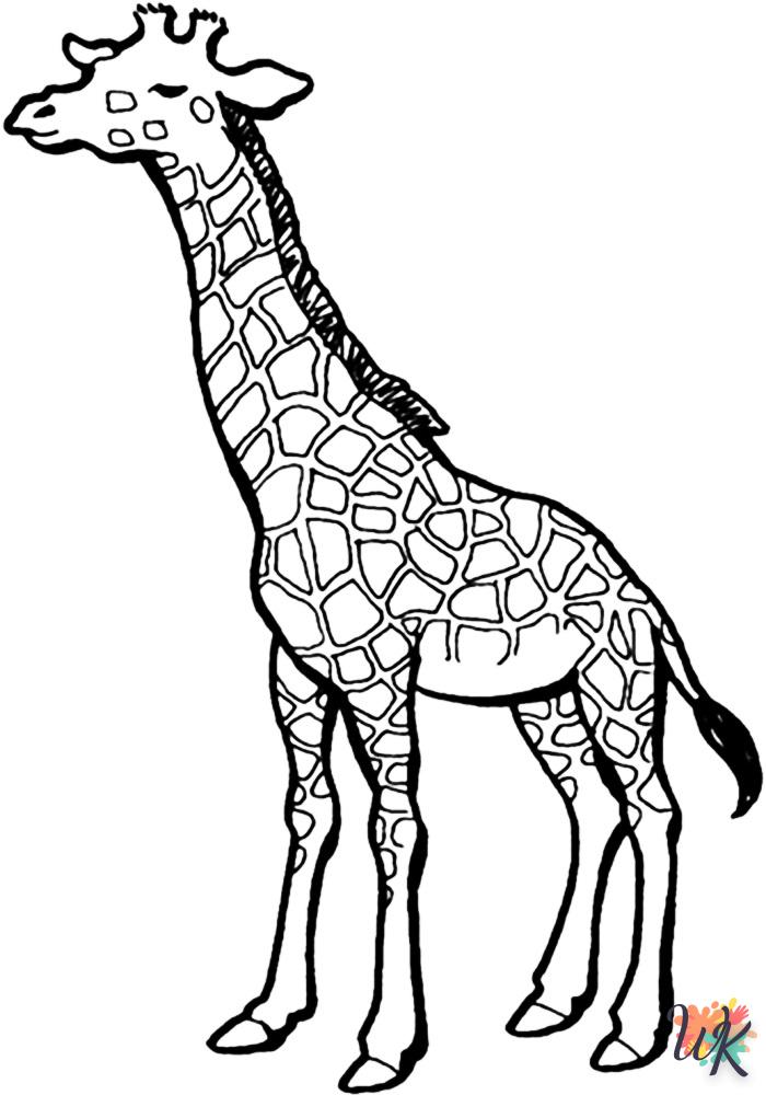 coloriage Girafe  à colorier en ligne 1