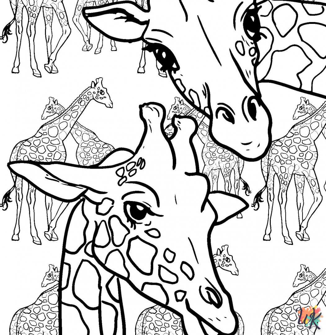imprimer coloriage Girafe  pour enfant 1