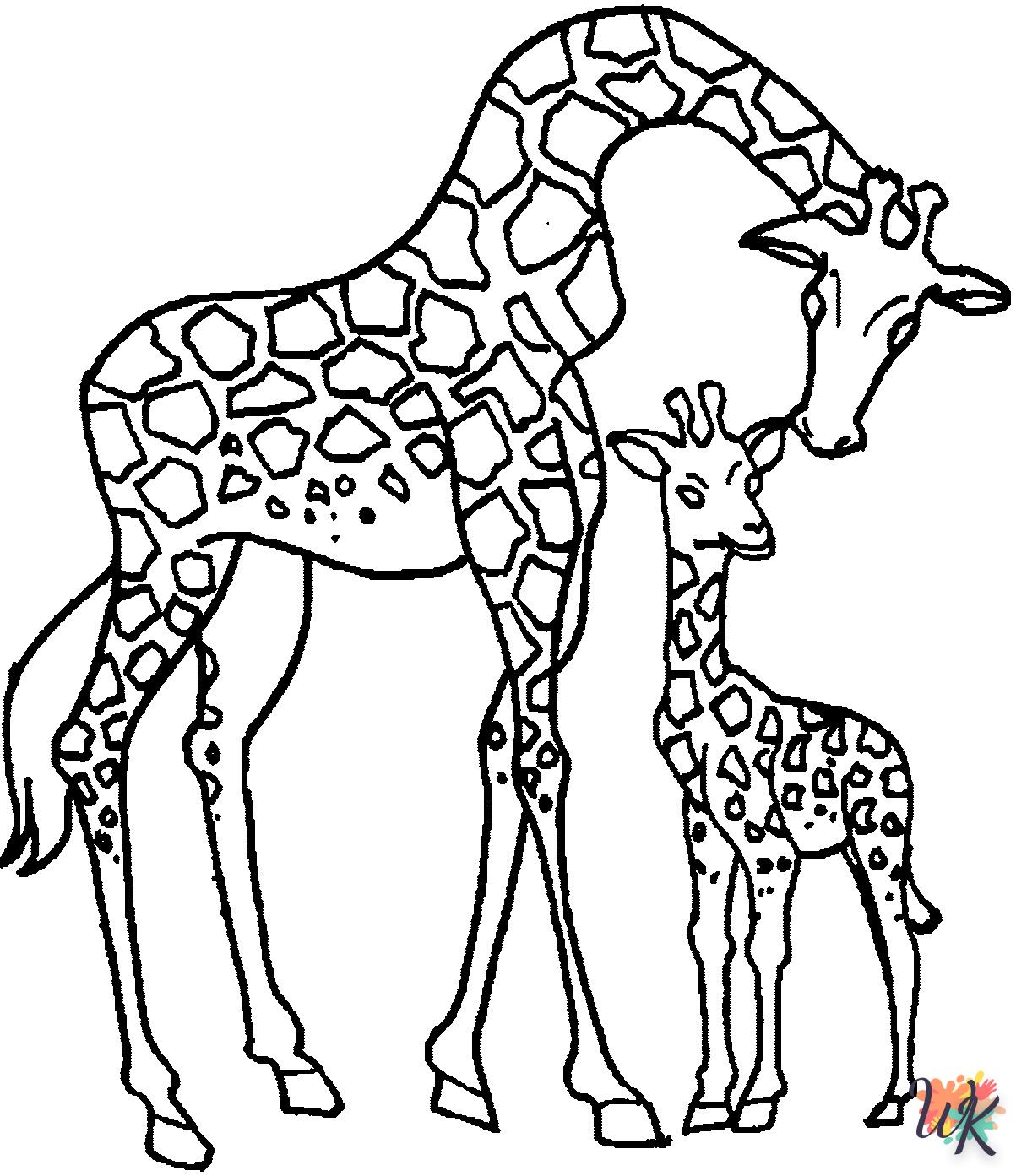 à imprimer coloriage Girafe