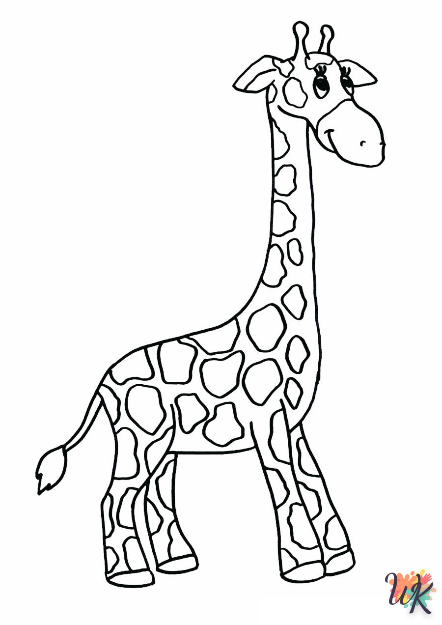 coloriage Girafe  à imprimer pour enfants