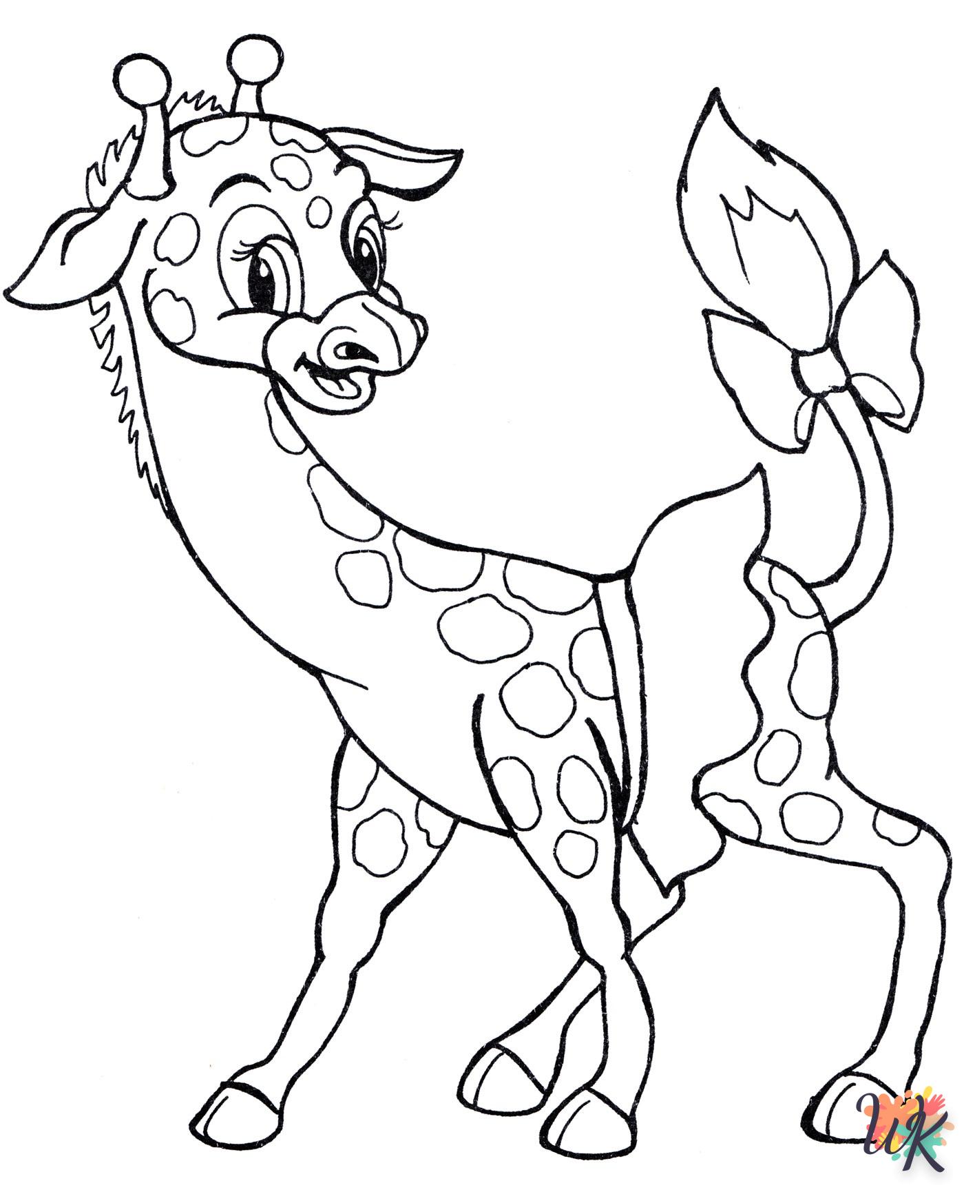 coloriage Girafe  en ligne à imprimer