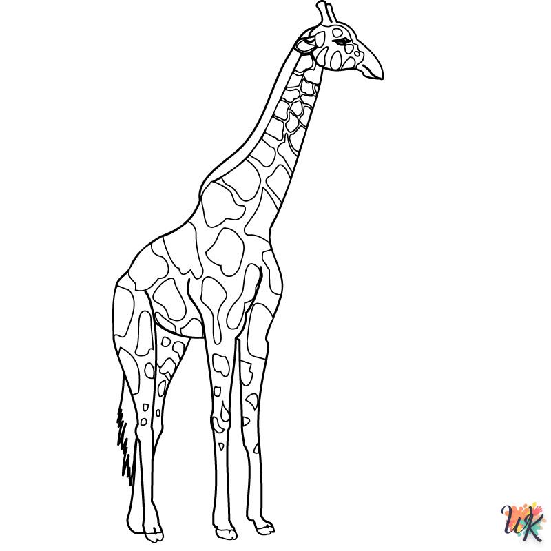 coloriage Girafe  en ligne à imprimer