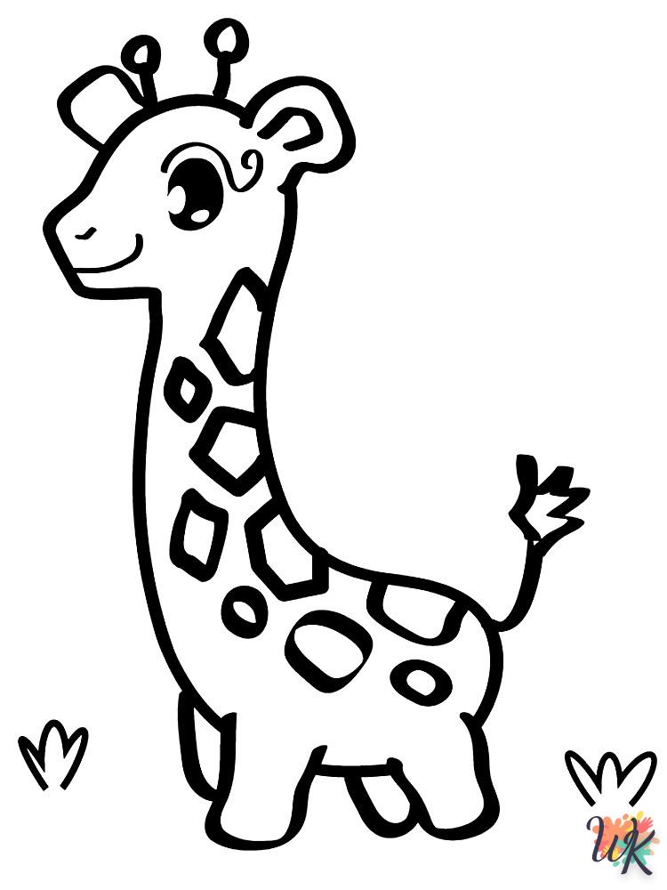coloriage Girafe  sonic en ligne gratuit à imprimer