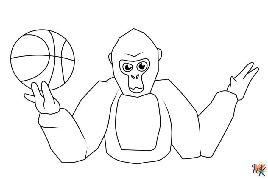 coloriage Gorilla Tag  et dessins