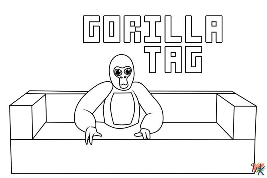 coloriage Gorilla Tag  pour enfants