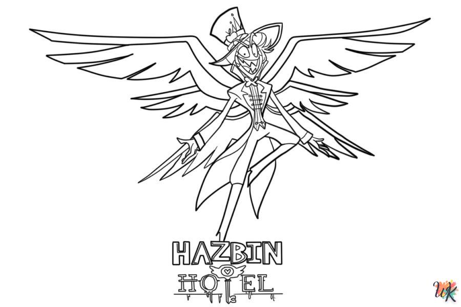 coloriage Hazbin Hotel  à imprimer pour enfant de 10 ans