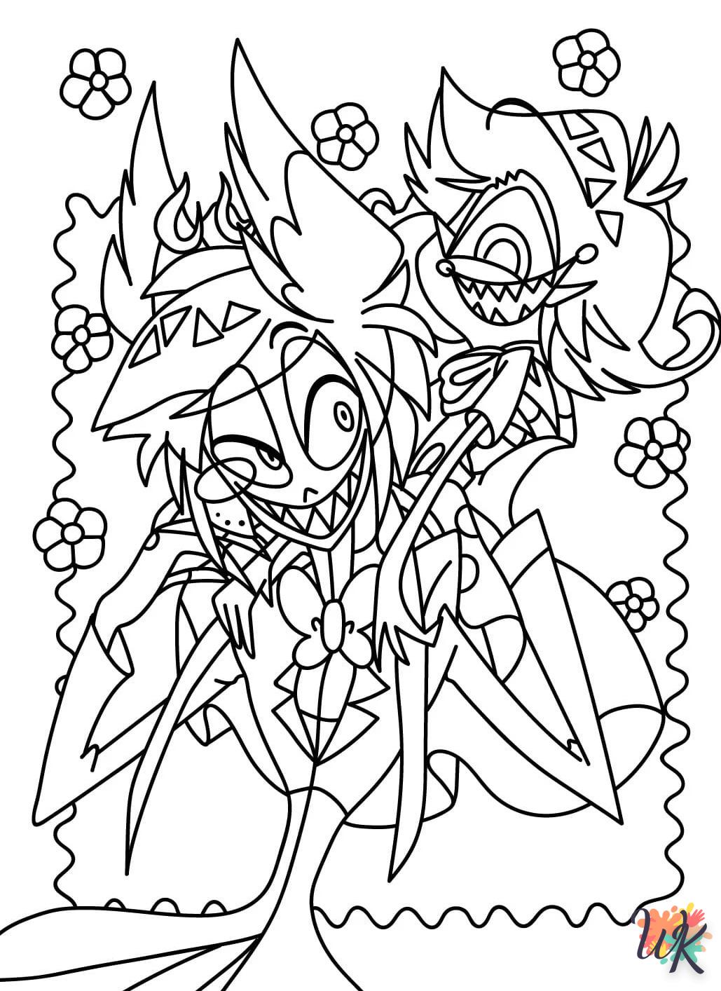 coloriage Hazbin Hotel  enfant à imprimer pdf 1