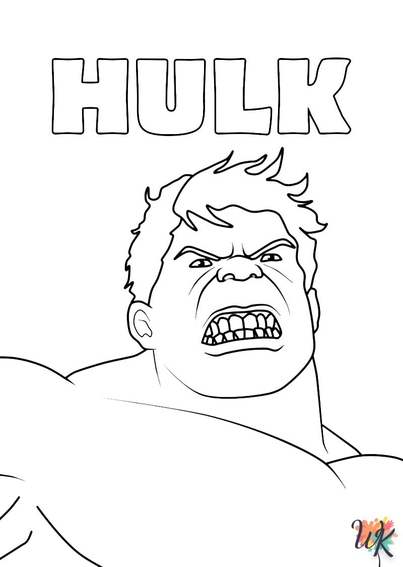 coloriage Hulk  bebe à imprimer gratuit