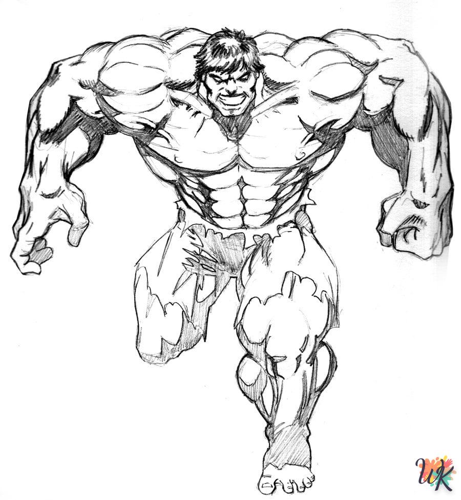 imprimer coloriage Hulk  gratuit