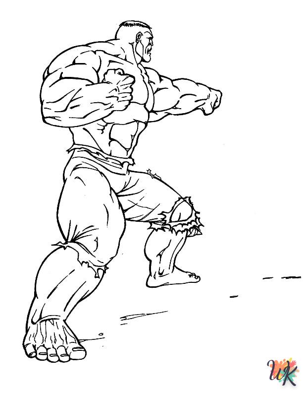 coloriage Hulk  bebe à imprimer
