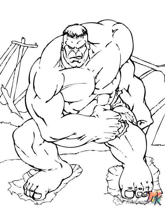 coloriage Hulk  a colorier en ligne gratuitement 1