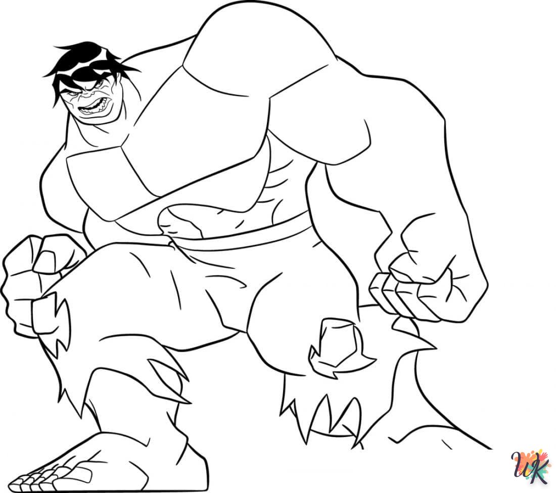 coloriage Hulk  gratuit a imprimer