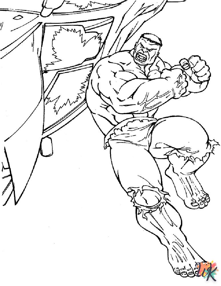 coloriage Hulk  a dessiner en ligne