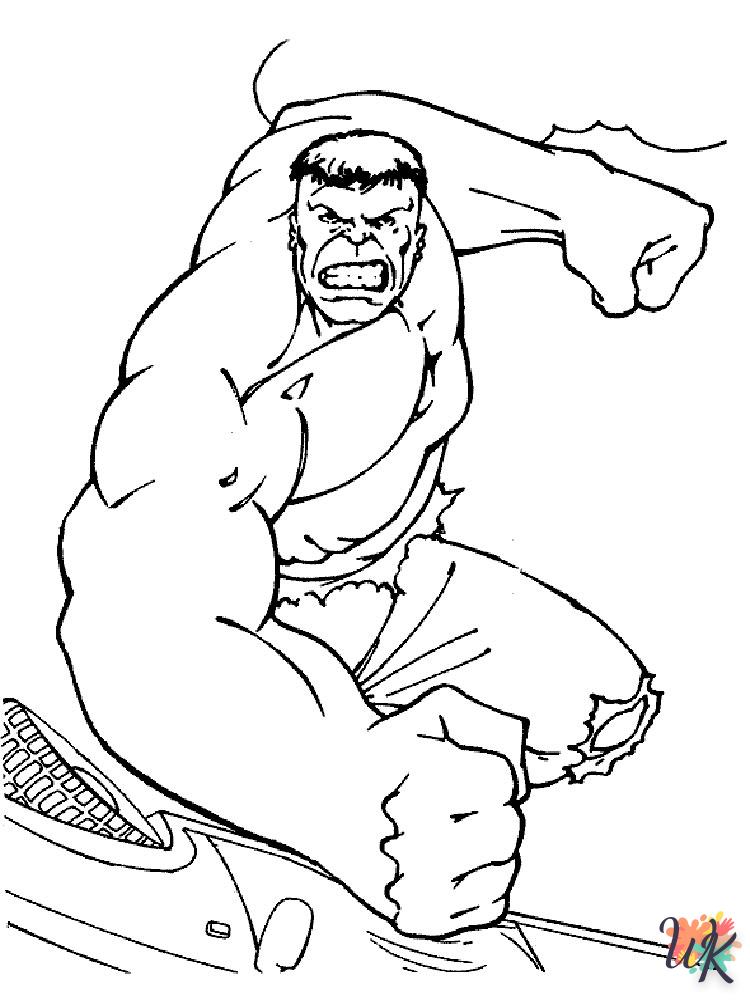 coloriage Hulk  a imprimer gratuitement