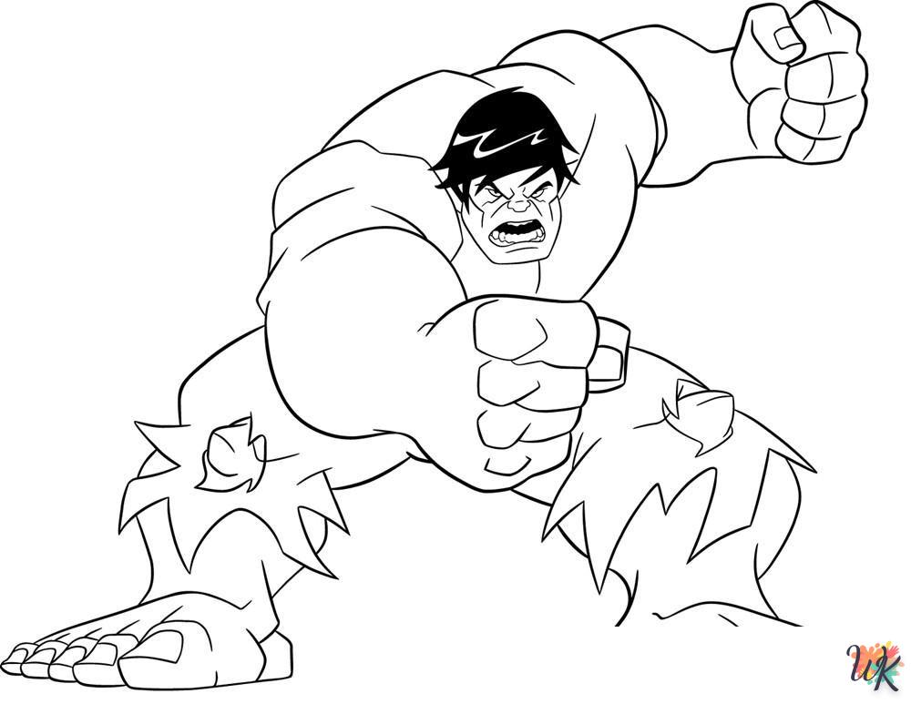 télécharger coloriage Hulk  gratuit