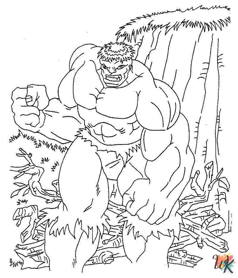 coloriage Hulk  a imprimer gratuitement 1