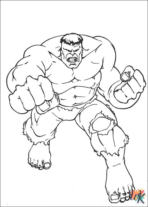 coloriage Hulk  a dessiner en ligne 2