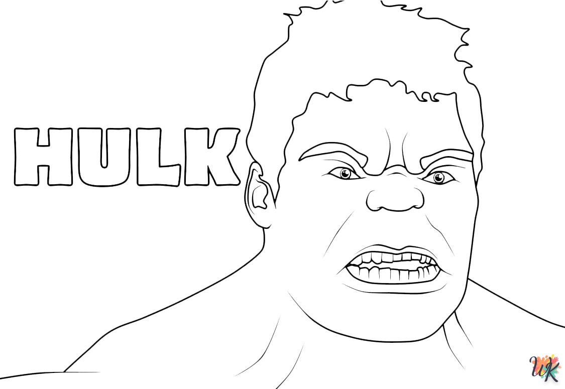 coloriage Hulk  en ligne à imprimer
