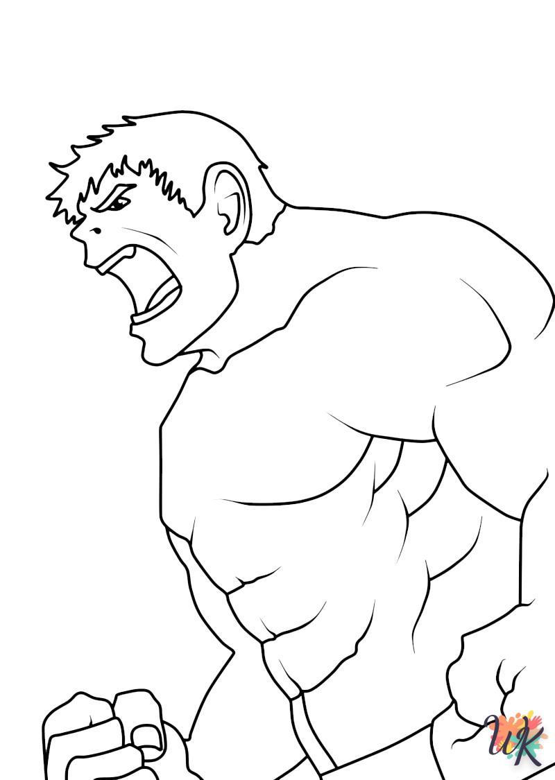 coloriage Hulk  licorne en ligne gratuit à imprimer