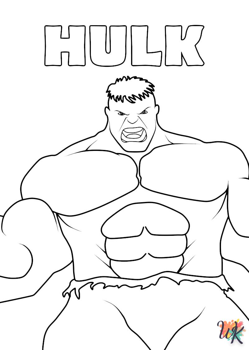 a imprimer coloriage Hulk  gratuit