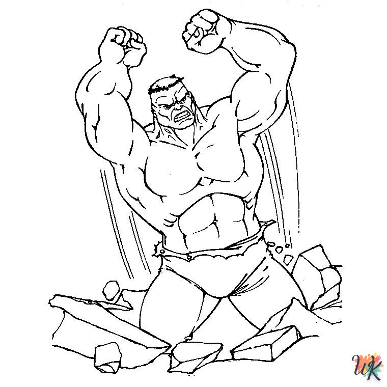 coloriage Hulk  gratuit